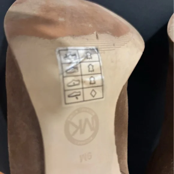 Michael Kors Tan Suede Over the Knee Boots - Picture 6 of 14